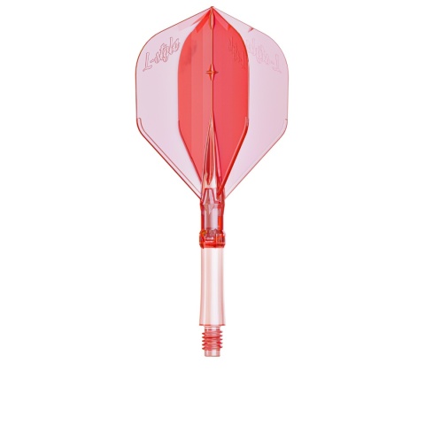 L-System Clear Red – integrated dart set (L1 Standard)