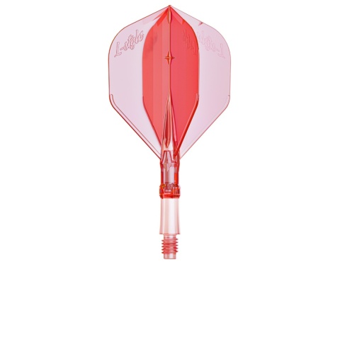 L-System Clear Red – integrated dart set (L1 Standard)