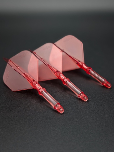 L-System Clear Red – integrated dart set (L1 Standard)