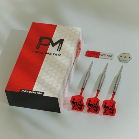 Precise 180 Paul Meyer SUP 90% – šipky steel tip