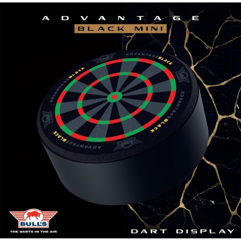 Bull's Advantage Black Mini Dartboard Display - stojak na lotki