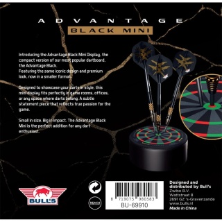 Bull's Advantage Black Mini Dartboard Display – stojak na lotki