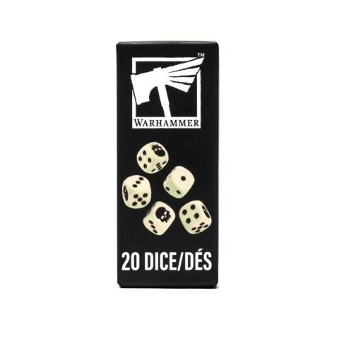 Warhammer Dice – komplet 20 kości do gry (12mm)
