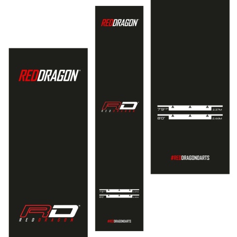 Red Dragon Heavy Duty – mata podłogowa do darta (3m × 60cm)