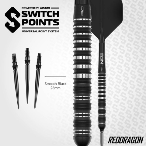 Red Dragon Sable Black Parallel Switch Point 90% (21g/22g/23g/24g)