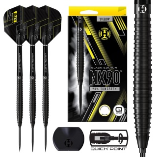 Harrows NX90 Black Quick Point 90% - Lotki do Darta