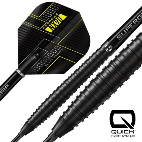 Harrows NX90 Black Quick Point 90% - Šipky