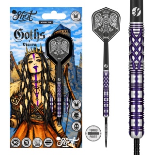 Šipky Steel GOTHS VISARA 90% TP 22g/23g/24g 2026