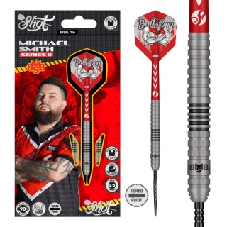 Šipky Steel MICHAEL SMITH S2 90% TP 22g/23g/24g/25g 2026