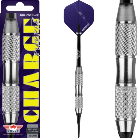 Lotki miękkie Bull's Softtip Charge Purple Nickel Coated 18g