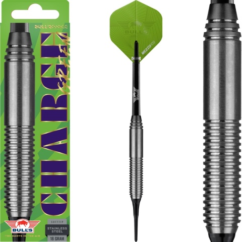 Lotki miękkie Bull's Softtip Charge Green Stainless Steel 18g
