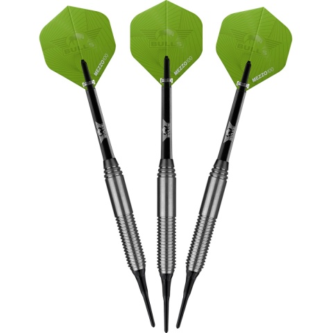 Lotki miękkie Bull's Softtip Charge Green Stainless Steel 18g