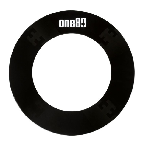 ONE80 EVA Knock Down Surround — round foam dartboard surround, black