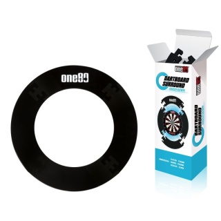 ONE80 EVA Knock Down Surround — round foam dartboard surround, black