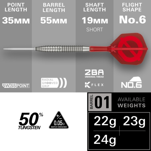 [Przedsprzedaż wysyłka do 9.10] Lotki Target Group Ø 50% — Model 02