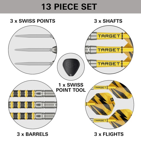 [Przedsprzedaż wysyłka do 9.10] Lotki Target Buzz 01 Swiss point 90%