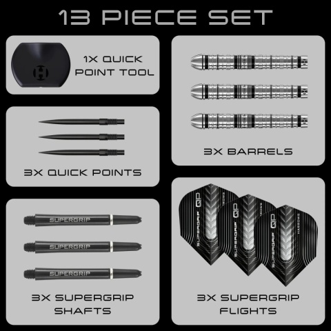 Harrows Supergrip Tapered Quick Point 90%