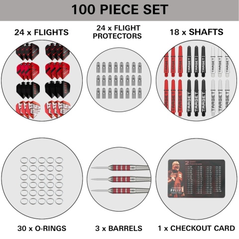 Target Stephen Bunting 100 PC Brass Dart Set