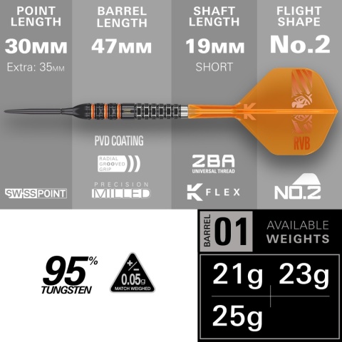 [Przedsprzedaż wysyłka do 9.10] Lotki Target Raymond van Barneveld 95K 95%