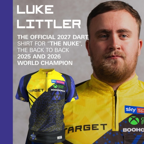 Oficjalna koszulka meczowa Target 2027 — Luke Littler ("The Nuke")