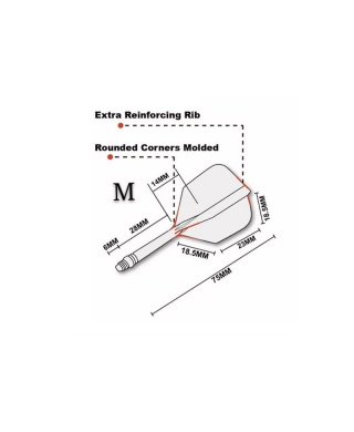 Piórka CueSoul AK5 Azure Dragon Mythological 2Standard Medium white