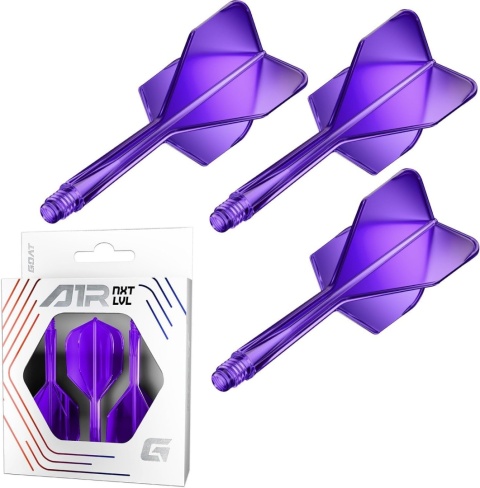 Piórka GOAT Air Neon Purple No6 – system piórko + shaft