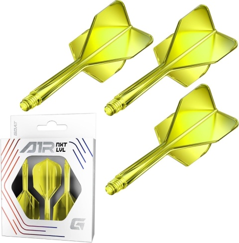 Piórka GOAT Air Neon Yellow No6 – system piórko + shaft