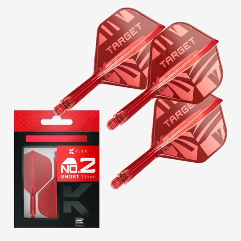 [Przedsprzedaż wysyłka do 9.10] Piórko do lotek Target K-Flex No.2 — Czerwony