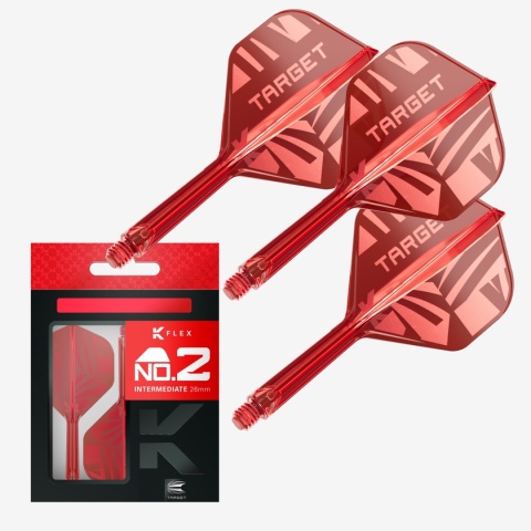 [Przedsprzedaż wysyłka do 9.10] Piórko do lotek Target K-Flex No.2 — Czerwony