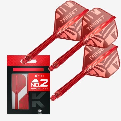 [Przedsprzedaż wysyłka do 9.10] Piórko do lotek Target K-Flex No.2 — Czerwony