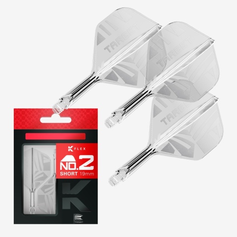[Przedsprzedaż wysyłka do 9.10] Piórka do lotek Target K-Flex No.2 — Przezroczysty