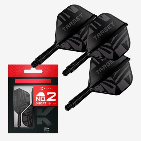 [Przedsprzedaż wysyłka do 9.10] Piórka do lotek Target K-Flex No.2 — Czarny
