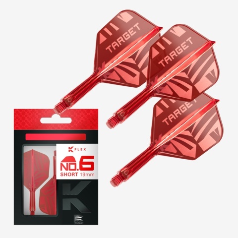 [Przedsprzedaż wysyłka do 9.10] Piórko do lotek Target K-Flex No.6 — Czerwony