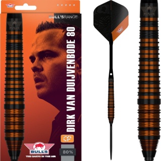 Bull's Dirk van Duijvenbode 80% Black CP 95% 22/24g – lotki steel