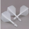 CUESOUL ROST T19 INTEGRATED DART FLIGHTS - STANDARD Clear Short