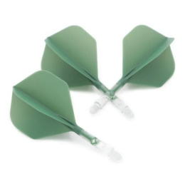 CUESOUL ROST T19 INTEGRATED DART FLIGHTS - STANDARD Green Short