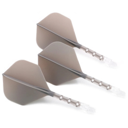 CUESOUL ROST T19 INTEGRATED DART FLIGHTS - STANDARD Grey