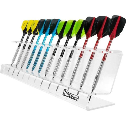 Harrows Acrylic Dart Display Stand 12 darts