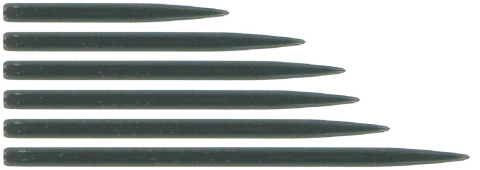 Groty zamienne Bull's Dartpoints Black 25-45mm Groty zamienne Bull's Dartpoints Black 25-45mm