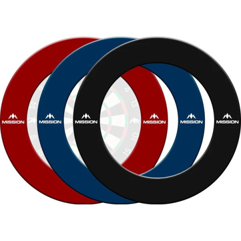 Osłona tarczy gumowa ring opona Mission Dartboard Surround - Pro - Heavy Duty - with Logo Osłona tarczy gumowa ring opona Mission Dartboard Surround - Pro - Heavy Duty - with Logo