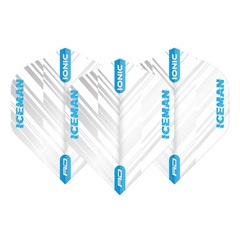 GERWYN PRICE HARDCORE IONIC WHITE & BLUE DART FLIGHTS