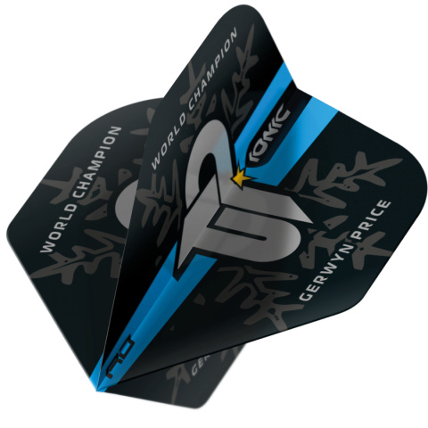 GERWYN PRICE WORLD CHAMPION BLUE LOGO EDITION DART FLIGHTS GERWYN PRICE WORLD CHAMPION BLUE LOGO EDITION DART FLIGHTS