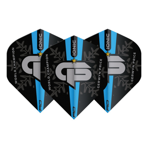 GERWYN PRICE WORLD CHAMPION BLUE LOGO EDITION DART FLIGHTS GERWYN PRICE WORLD CHAMPION BLUE LOGO EDITION DART FLIGHTS