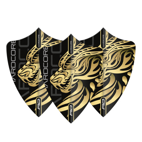 Red Dragon HARDCORE JONNY CLAYTON GOLD DRAGON FREESTYLE DART FLIGHTS Red Dragon HARDCORE JONNY CLAYTON GOLD DRAGON FREESTYLE DART FLIGHTS