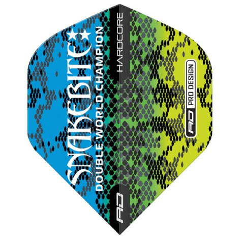 Red Dragon HARDCORE PETER WRIGHT SNAKEBITE MULTI SNAKESKIN BLUE DART FLIGHTS Red Dragon HARDCORE PETER WRIGHT SNAKEBITE MULTI SNAKESKIN BLUE DART FLIGHTS