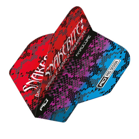 Red Dragon HARDCORE PETER WRIGHT SNAKEBITE MULTI SNAKESKIN RED DART FLIGHTS Red Dragon HARDCORE PETER WRIGHT SNAKEBITE MULTI SNAKESKIN RED DART FLIGHTS