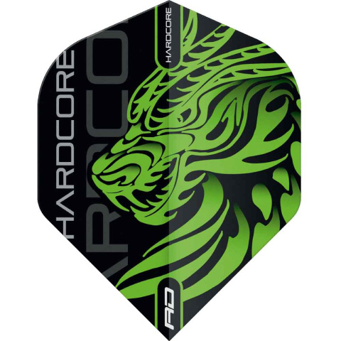 Red Dragon JONNY CLAYTON GREEN DRAGON HARDCORE STANDARD DART FLIGHTS