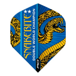 Red Dragon SNAKEBITE HARDCORE IONIC BLUE & GOLD STANDARD DART FLIGHTS