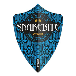 Red Dragon SNAKEBITE HARDCORE IONIC BLUE LOGO FREESTYLE DART FLIGHTS