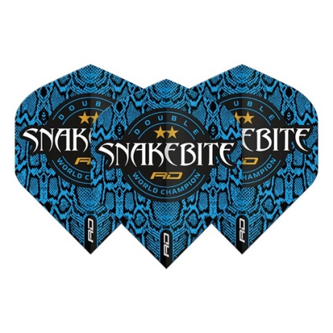 Red Dragon SNAKEBITE HARDCORE IONIC BLUE LOGO STANDARD DART FLIGHTS Red Dragon SNAKEBITE HARDCORE IONIC BLUE LOGO STANDARD DART FLIGHTS